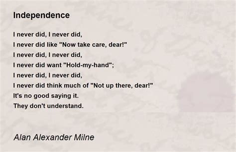Famous Poems About Independence