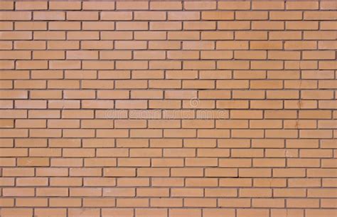 Classic Brick Wall Made Of Light Brown Brick Modern Smooth Brickwork