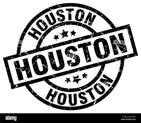 Houston Black Round Grunge Stamp Stock Vector Image And Art Alamy