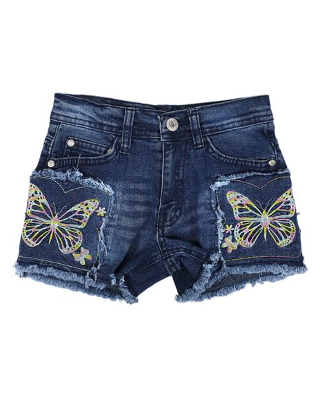 Buy Embroidered Denim Shorts 7 16 Girls Bottoms From La Galleria