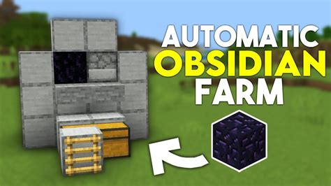 Easy Obsidian Farm In Minecraft Bedrock 119 Youtube