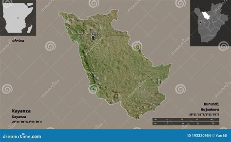 Kayanza Province Of Burundi Previews Satellite Stock Illustration