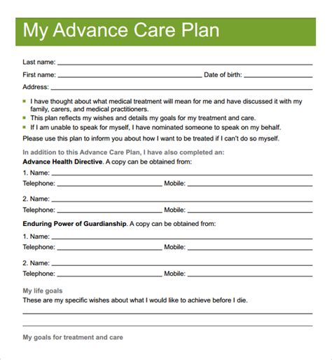 Free 17 Sample Care Plan Templates In Pdf Ms Word