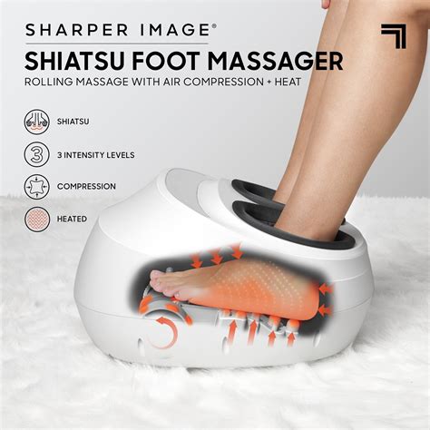 Sharper Image Shiatsu Foot Massager With Air Compression Heat Cvs Pharmacy