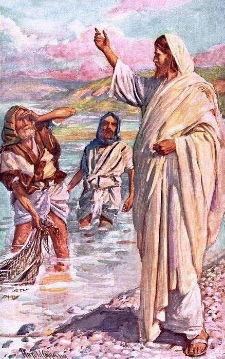 The Call Of Andrew And Peter By Harold Copping Bible Pictures Jesus