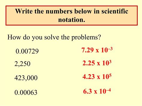 PPT - Working with Exponents and Scientific Notation PowerPoint