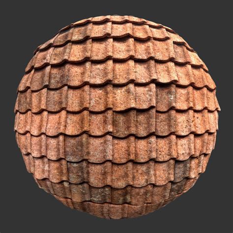 Roof Tiles Clay Texture Cgtrader