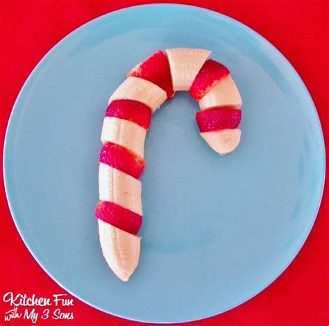 Christmas Fruit Candy Cane Kitchen Fun With My 3 Sons