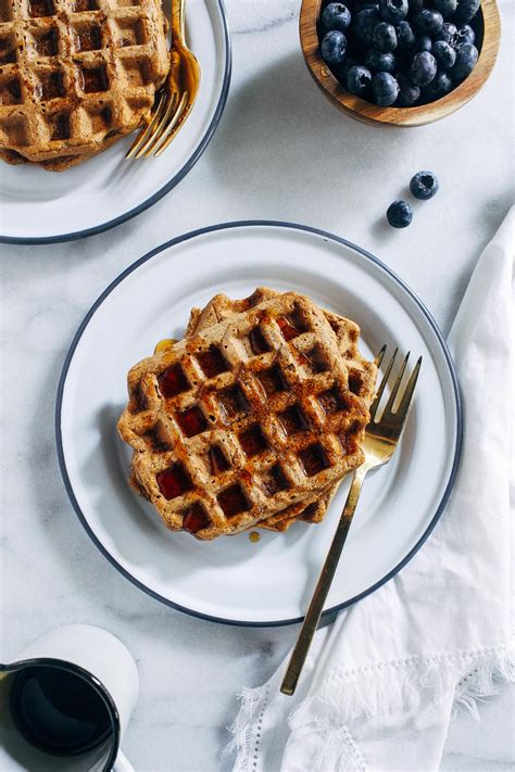 Vegan Gluten Free Oat Flour Waffles Making Thyme For Health