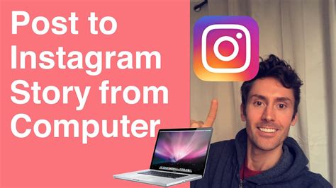 How To Post To Instagram Story From Computer Pc Or Mac Youtube