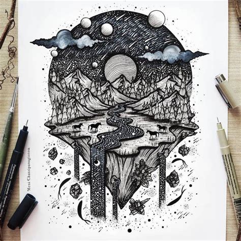 Stunning Black And White Illustrations Will Fill Your Soul With The Art