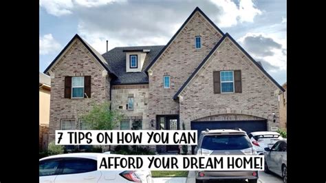 7 Tips On How To Afford Your Dream Home Youtube