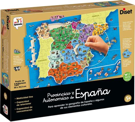 Diset Provincias Y Autonomías De España Puzle Educativo Para