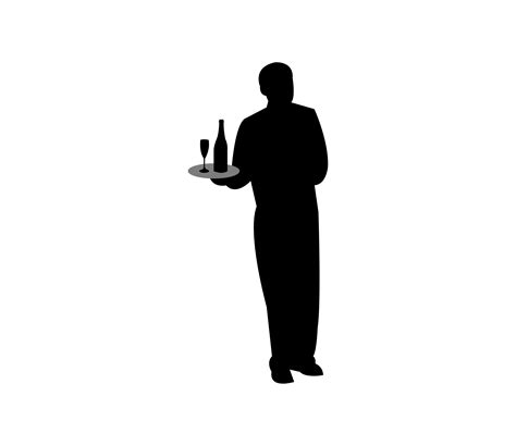 Waiter Silhouette Png