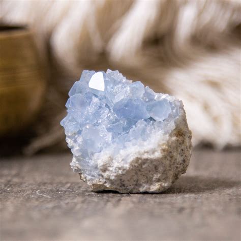 Blue Celestite Crystal Celestite Stone Celestine Crystal Etsy