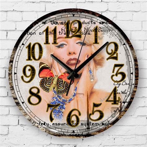 Marilyn Monroe Fashion Living Room Decoration Watch Wall Absolutely Silent Bedroom Decor Wall