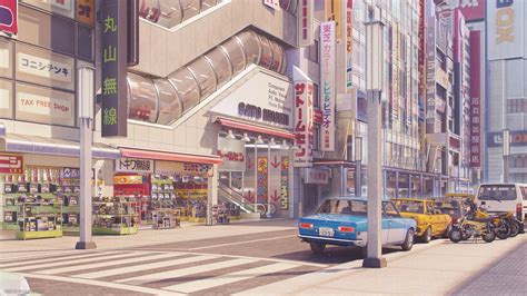 Aesthetic Anime City Wallpaper 4k