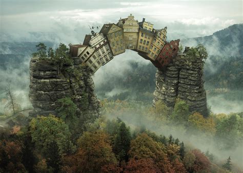 Surreal Mountain Landscape Wallpaper Photos