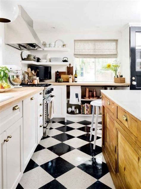 Black And White Kitchen Floor Tile Ideas Flooring Ideas