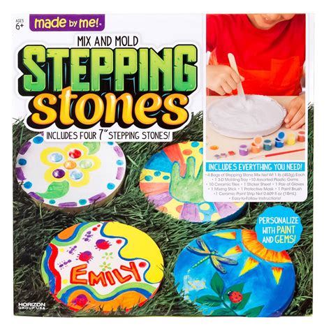 Made By Me Diy Stepping Stones 7 In Each 4pcs