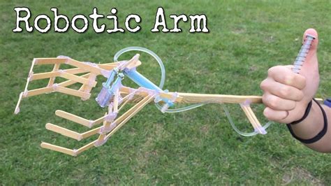 How To Make Hydraulic Powered Robotic Arm At Home From Coffe Shop