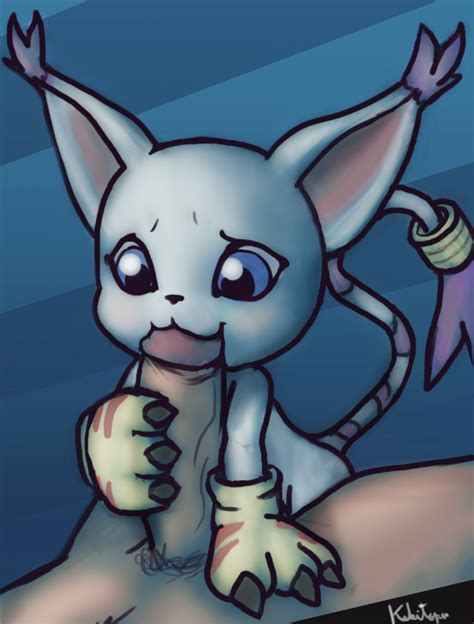 Rule 34 Bandai Blue Eyes Digimon Feline Female Fur Gatomon Gloves Kekitopu Male Mammal Oral
