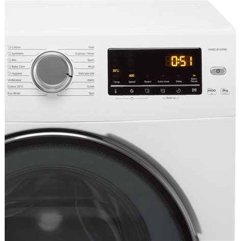 Haier Hw80 B1439n 8kg 1400 Rpm Washing Machine White A Rated New
