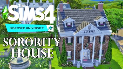🎓 Sorority House Sims 4 Speed Build Discover University Nocc