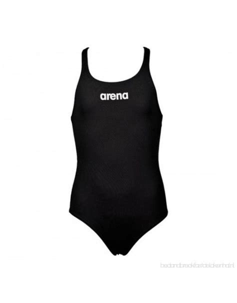 Arena Solid Swim Pro Junior Badpak Black White Active Swimwear