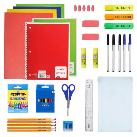 Buy 52 Piece Back To School Supply Kit For K 12 Essentials Box Of