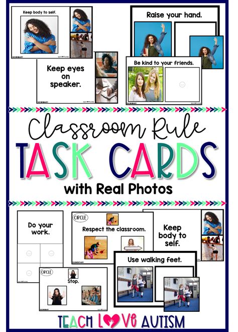 Back To School Classroom Rules Task Boxes Bundle Classroom Rules