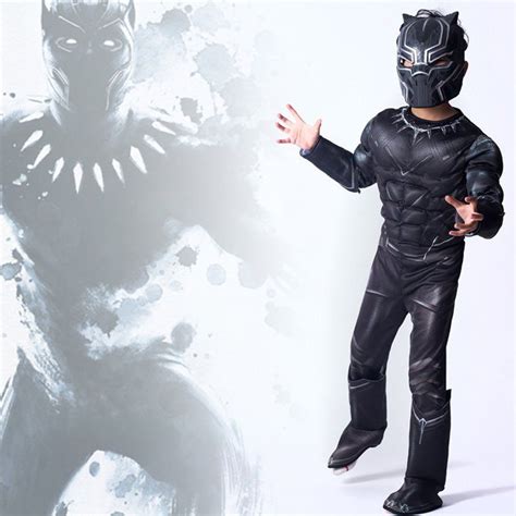 Kn Halloween Black Panther Childs Costume Avengers Masquerade Halloween