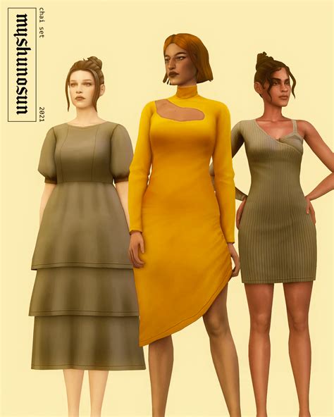 Sims 4 Cutout Midi Dress Micat Game