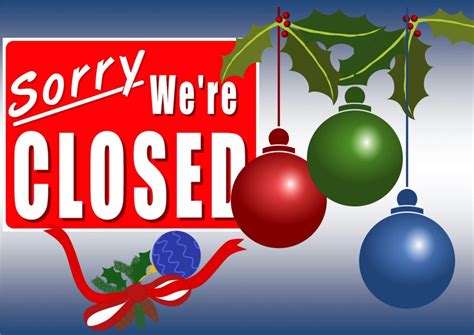 Holiday Closures Lithgow Library