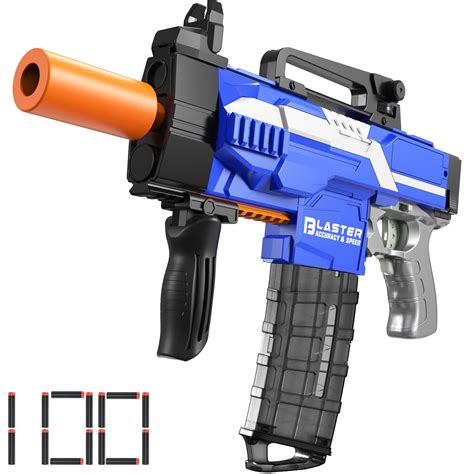 Holiky Toy Gun For Nerf Guns Automatic Machine Gun Darts Diy Boys Toy Foam Blasters Guns With