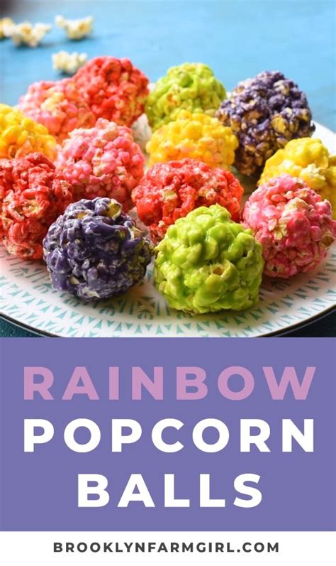 How To Make Rainbow Popcorn Balls Brooklyn Farm Girl Video Recipe