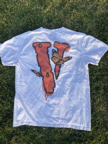Vlone X Juice Wrld Legends Never Die Butterfly Tee Shirt Mens Size