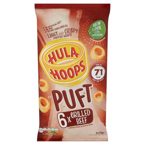 Hula Hoops Puft Beef Multipack Crisps Ocado