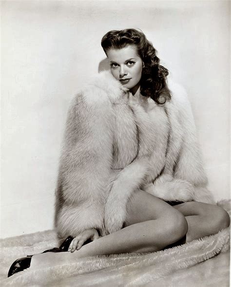 Hollywood Favorite Janis Paige Wrapped In Fur Photo J Ebay