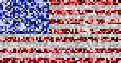 Pixel Flag Digital Art By Ron Hedges Pixels