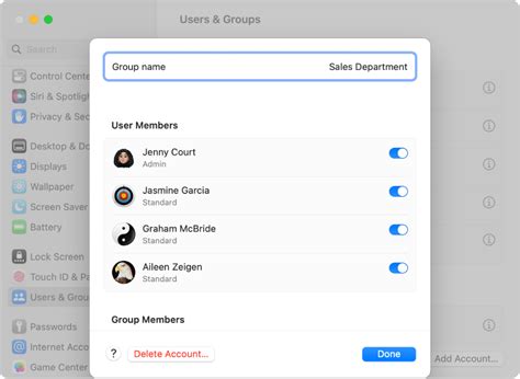 Add A User Or Group On Mac Apple Support