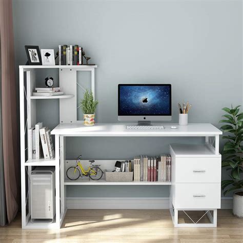 Tribesigns Computer Desk With Drawers 57 Inches Functional Writing