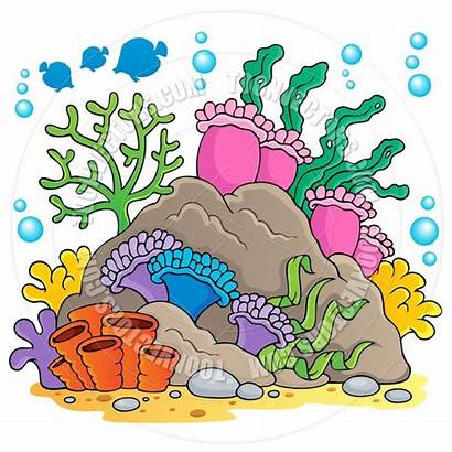 Sea Clipart Coral Reefs Reef Cartoon Clip