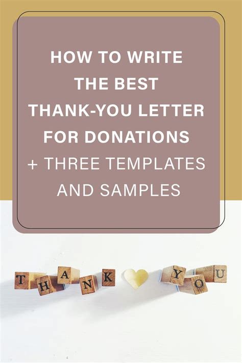 How To Write The Best Thank You Letter For Donations 3 Templates