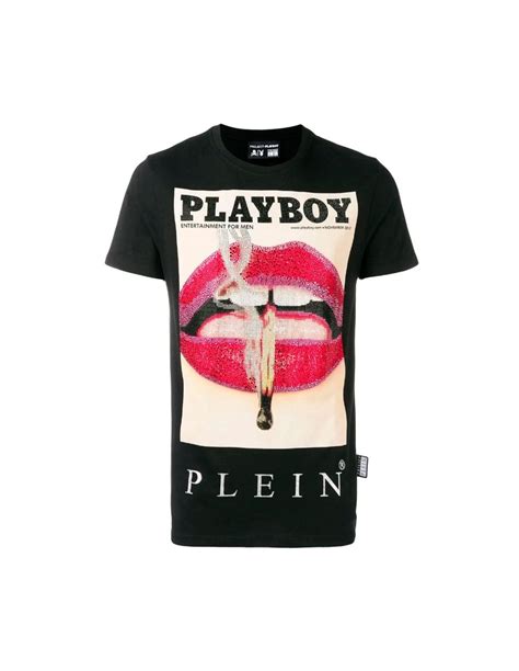 Philipp Plein T Shirt Playboy Lips At Altamoda Shop