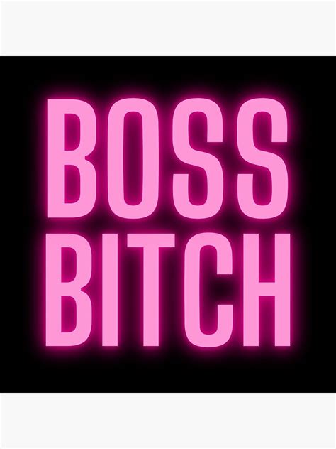 Boss Bitch Poster By M95sim Redbubble