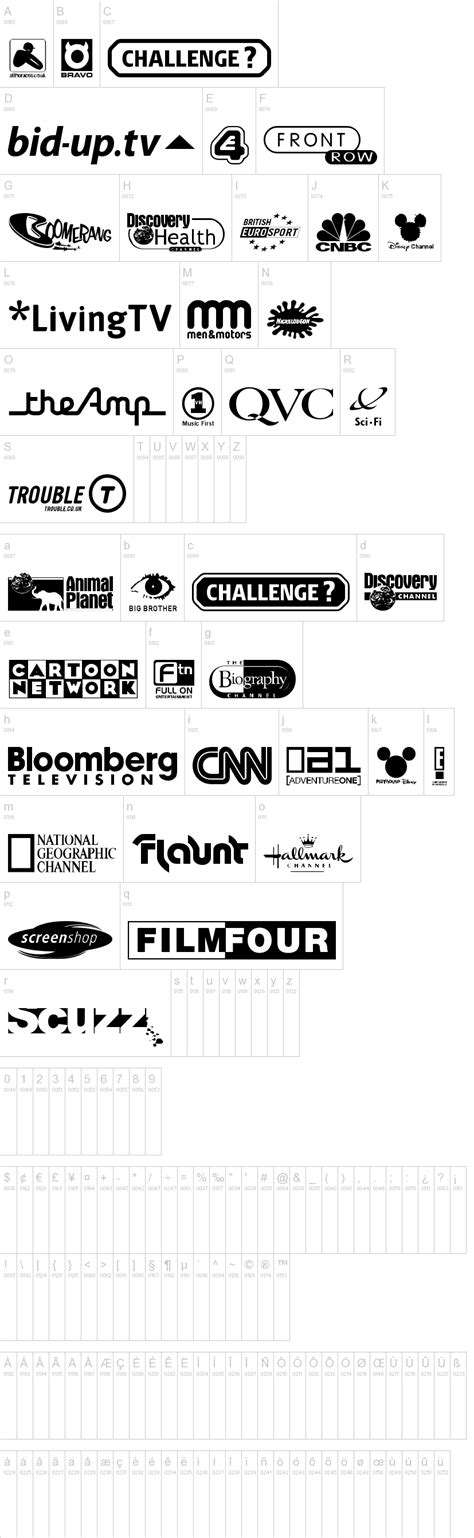 Uk Tv Logos Font