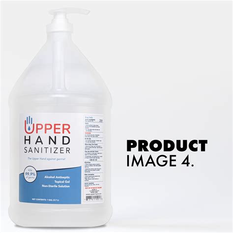 Of hand sanitiser gel with 1 tsp of table salt. 1 Gallon Pump - Upper Hand Sanitizer