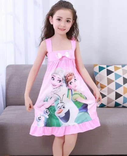 New Arrived 3 12y Wear New 2018 Summer Style Girl Nightgown Children