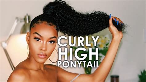 Curly High Ponytail Hairstyles For Black Hair Best Hairstyles Ideas